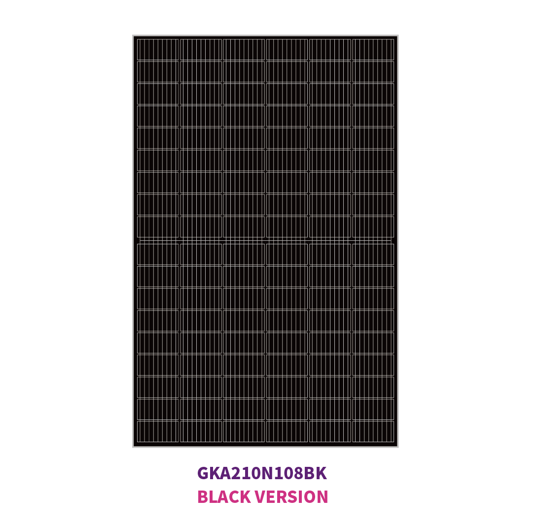 Demi-cellules solaires mono 108 N-TYPE 210 mm 580 W