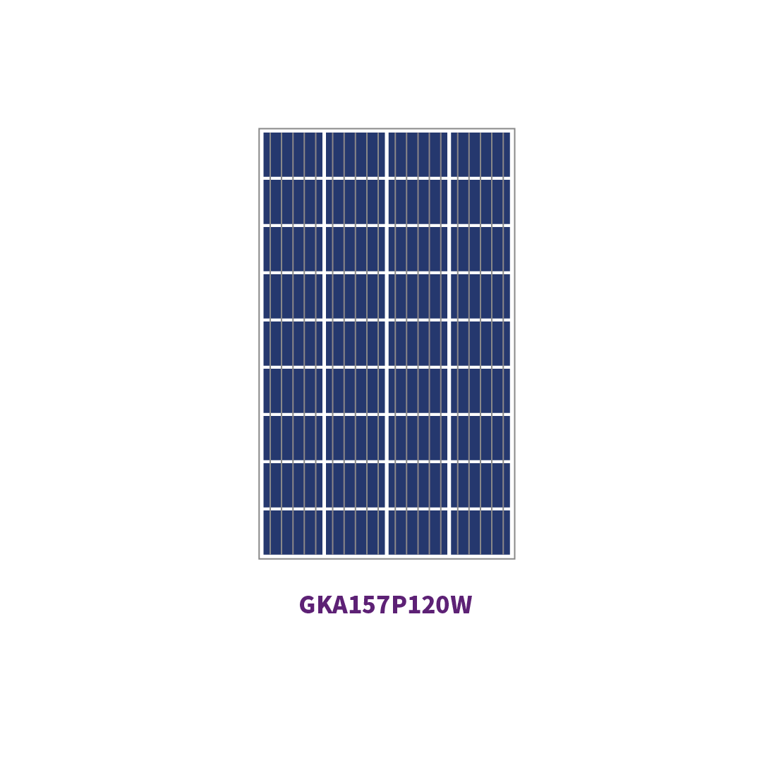 Panneau solaire 157mm POLY 36 cellules 100W 