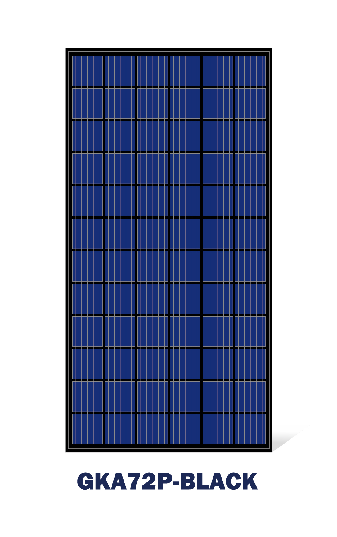 Panneau solaire 157 mm poly 72 cellules 345 W 