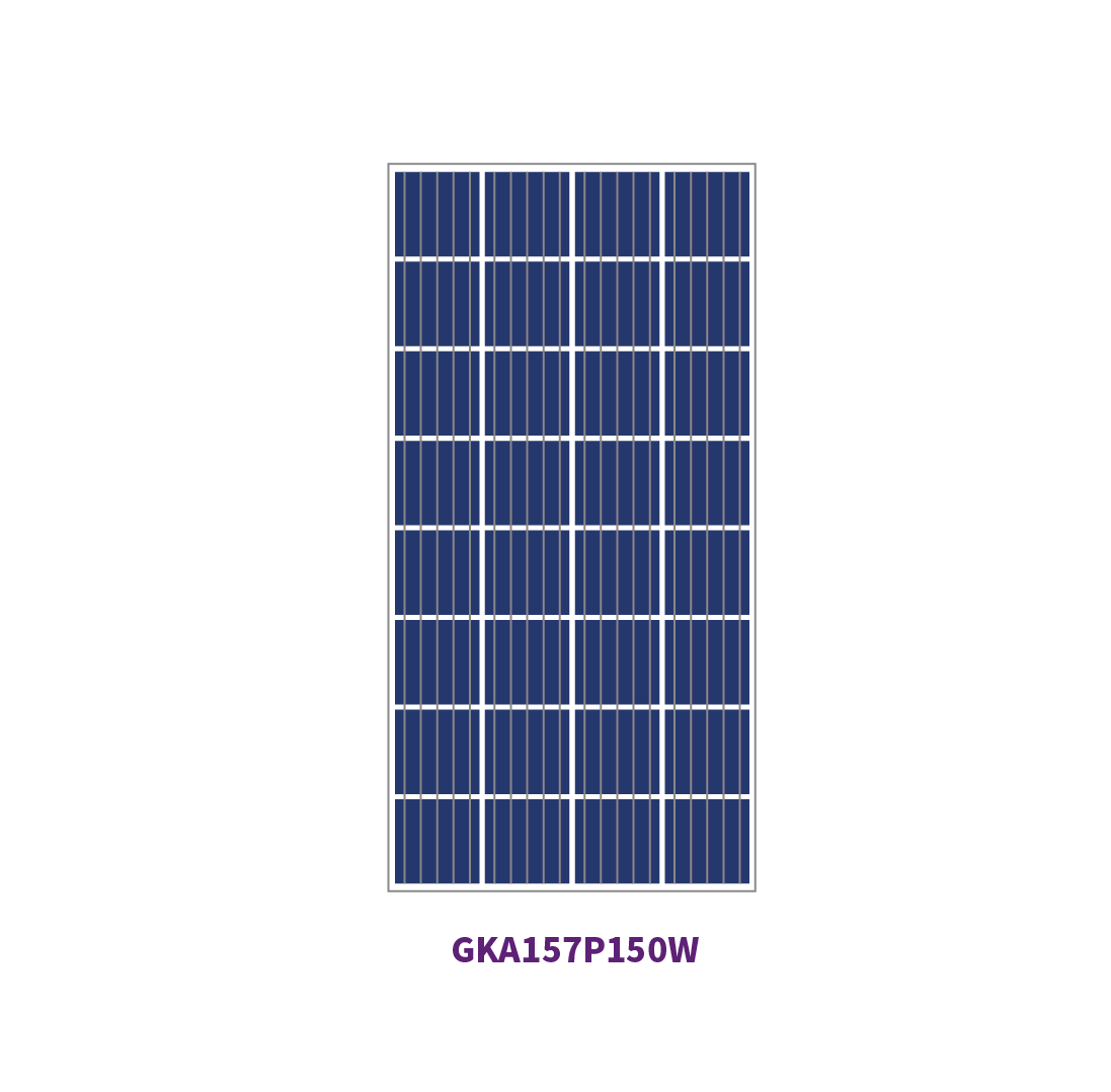 Panneau solaire 157mm POLY 36 cellules 100W 