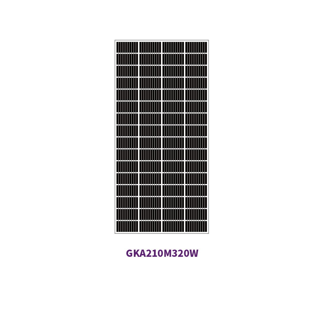 Panneau solaire 210mm MONO 36 cellules 360W 