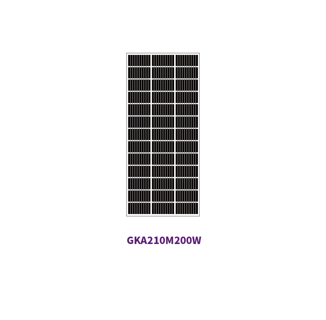 Panneau solaire 210mm MONO 36 cellules 360W 