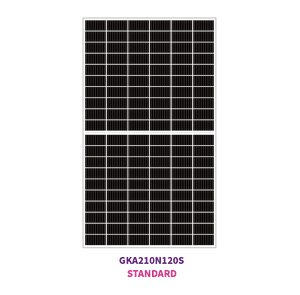 Demi-cellules solaires mono 120 de type N de 210 mm, 645 W